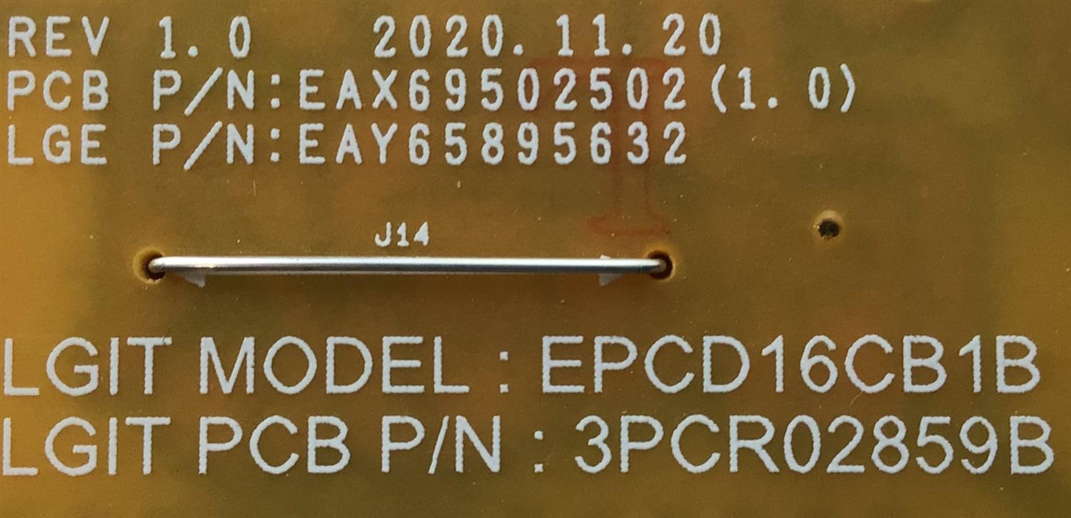FUENTE DE PODER PARA TV LG / NUMERO DE PARTE EAY65895632 / 65895632 / EPCD16CB1B / 3PCR02859B / LGP6065T-21U1 / EAX69502502(1.0) / PANEL NC600TQG / JE601R3HD57 / MODELOS 60UQ8000PSB / 65UP7670PUC / 65UQ8000AUB / 65UQ7070ZUE / 65UQ8000AUB / 65UQ7050ZUD - Imagen 5